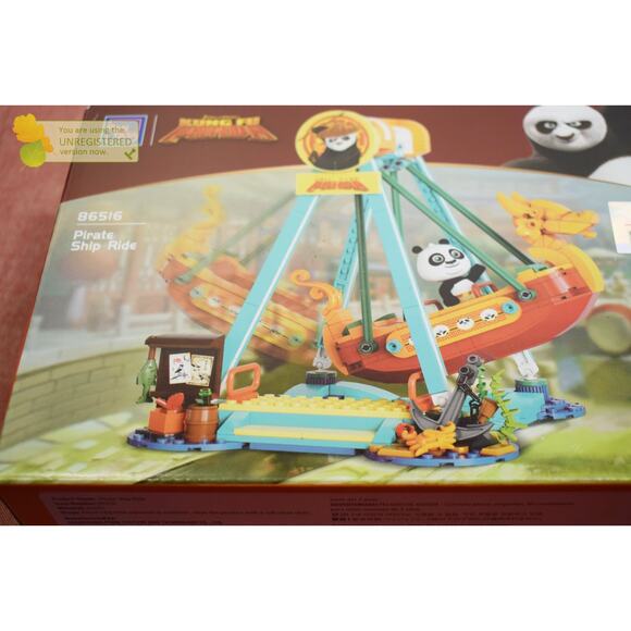 Pantasy Kung Fu Panda Pirate Ship Ride Buildable Brick Block Set 86516 - Picture 3 of 7